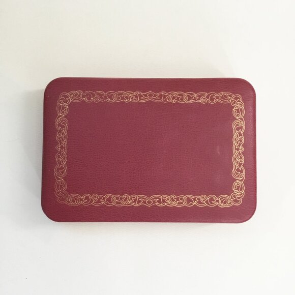 Vintage Farrington Red Texol Atomic Jewelry Box - Picture 1 of 6